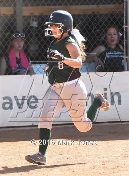 Thumbnail 3 in Phoenix Christian vs. Seligman (Chandler Prep Softball Classic) photogallery.