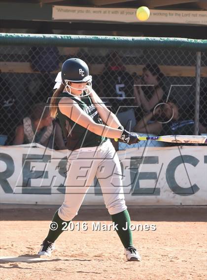 Thumbnail 3 in Phoenix Christian vs. Seligman (Chandler Prep Softball Classic) photogallery.