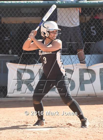 Thumbnail 2 in Phoenix Christian vs. Seligman (Chandler Prep Softball Classic) photogallery.