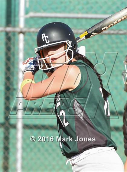 Thumbnail 3 in Phoenix Christian vs. Seligman (Chandler Prep Softball Classic) photogallery.