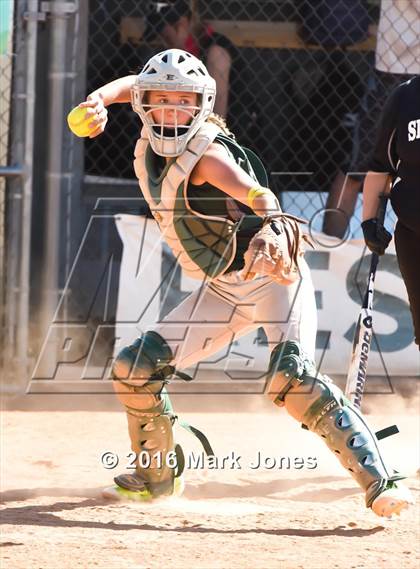 Thumbnail 2 in Phoenix Christian vs. Seligman (Chandler Prep Softball Classic) photogallery.