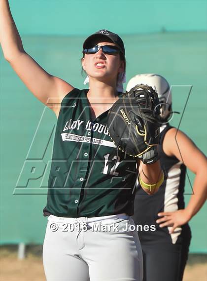 Thumbnail 1 in Phoenix Christian vs. Seligman (Chandler Prep Softball Classic) photogallery.
