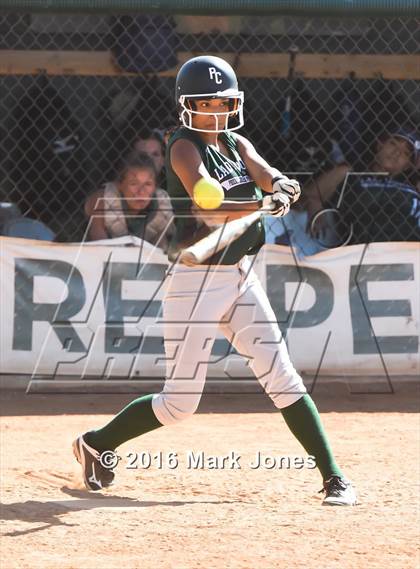 Thumbnail 2 in Phoenix Christian vs. Seligman (Chandler Prep Softball Classic) photogallery.