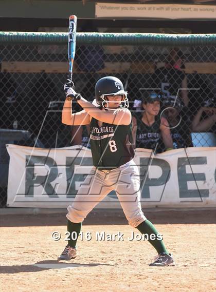 Thumbnail 3 in Phoenix Christian vs. Seligman (Chandler Prep Softball Classic) photogallery.