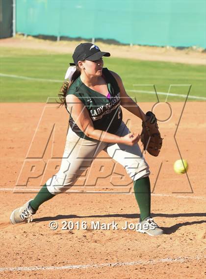 Thumbnail 3 in Phoenix Christian vs. Seligman (Chandler Prep Softball Classic) photogallery.