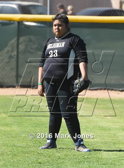Thumbnail 2 in Phoenix Christian vs. Seligman (Chandler Prep Softball Classic) photogallery.