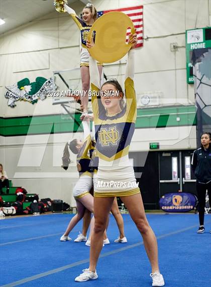 Thumbnail 1 in Notre Dame - CIF Northern Regional Cheer Championships photogallery.