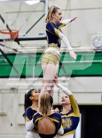 Thumbnail 1 in Notre Dame - CIF Northern Regional Cheer Championships photogallery.