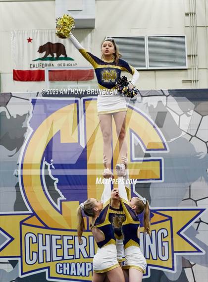 Thumbnail 3 in Notre Dame - CIF Northern Regional Cheer Championships photogallery.