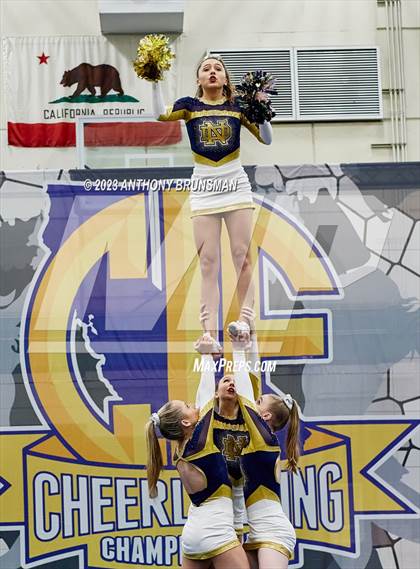 Thumbnail 1 in Notre Dame - CIF Northern Regional Cheer Championships photogallery.