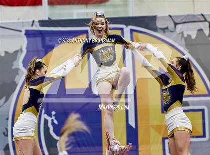 Thumbnail 1 in Notre Dame - CIF Northern Regional Cheer Championships photogallery.