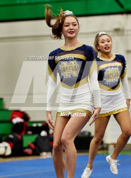 Thumbnail 3 in Notre Dame - CIF Northern Regional Cheer Championships photogallery.