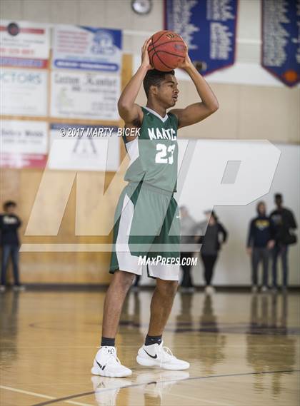 Thumbnail 2 in Holiday Hoops Ripon vs. Manteca photogallery.