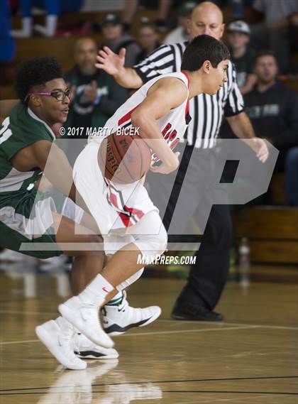 Thumbnail 1 in Holiday Hoops Ripon vs. Manteca photogallery.