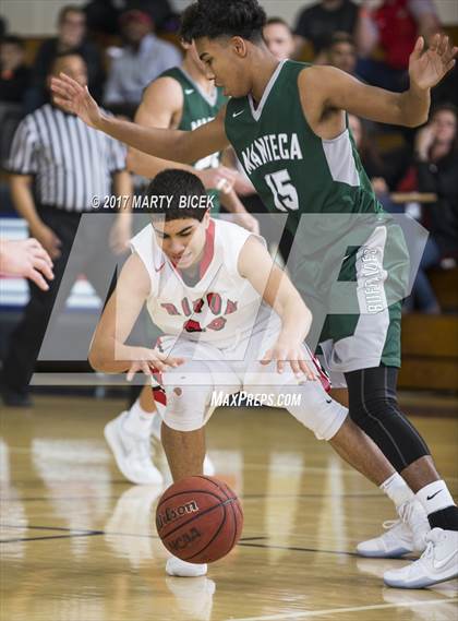 Thumbnail 3 in Holiday Hoops Ripon vs. Manteca photogallery.