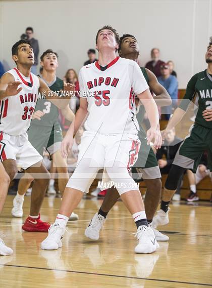 Thumbnail 1 in Holiday Hoops Ripon vs. Manteca photogallery.