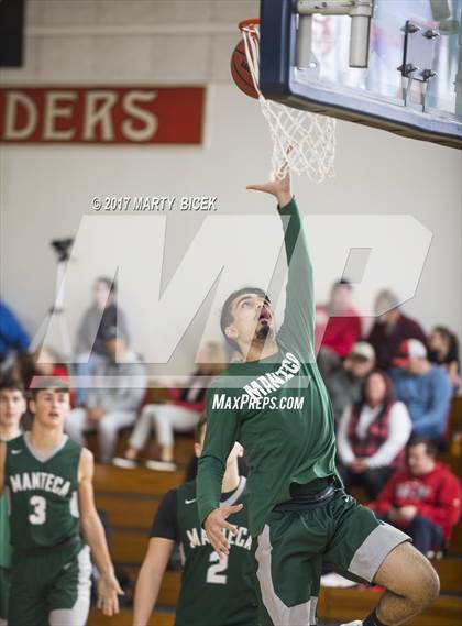 Thumbnail 1 in Holiday Hoops Ripon vs. Manteca photogallery.