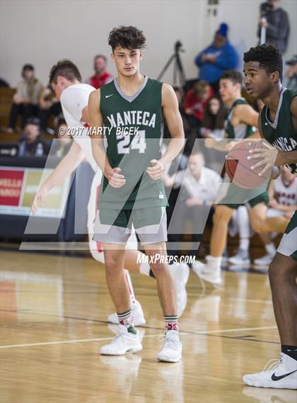 Thumbnail 1 in Holiday Hoops Ripon vs. Manteca photogallery.