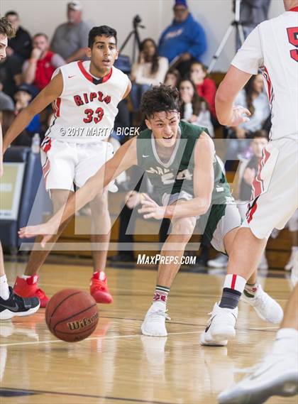 Thumbnail 3 in Holiday Hoops Ripon vs. Manteca photogallery.