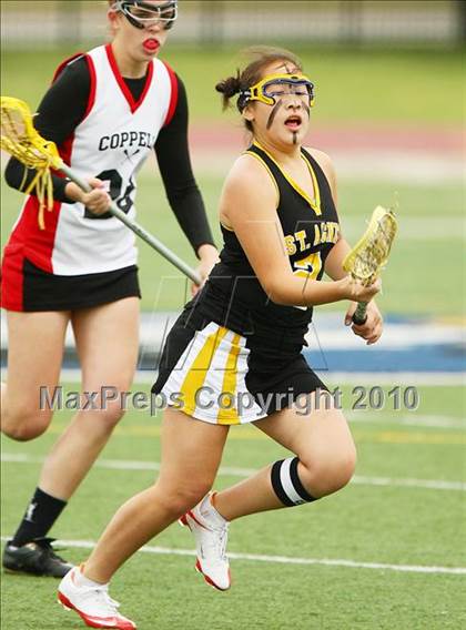 Thumbnail 1 in Coppell vs Saint Agnus (TGHSLL D2 Championship) photogallery.