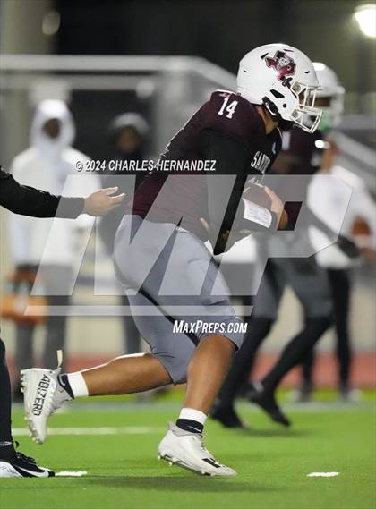 Thumbnail 1 in Grapeland vs Bremond (UIL 2A Football Division II Quarterfinal Playoff) photogallery.