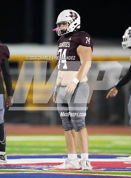 Thumbnail 3 in Grapeland vs Bremond (UIL 2A Football Division II Quarterfinal Playoff) photogallery.