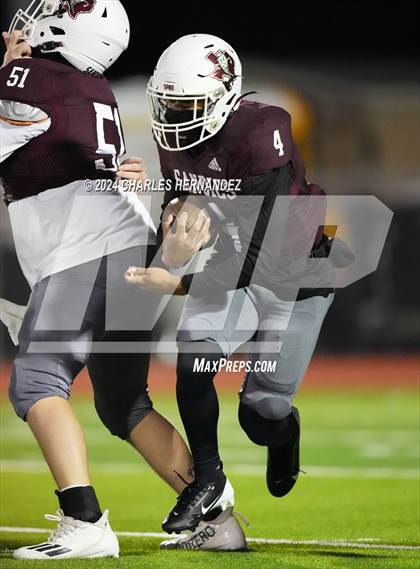 Thumbnail 3 in Grapeland vs Bremond (UIL 2A Football Division II Quarterfinal Playoff) photogallery.