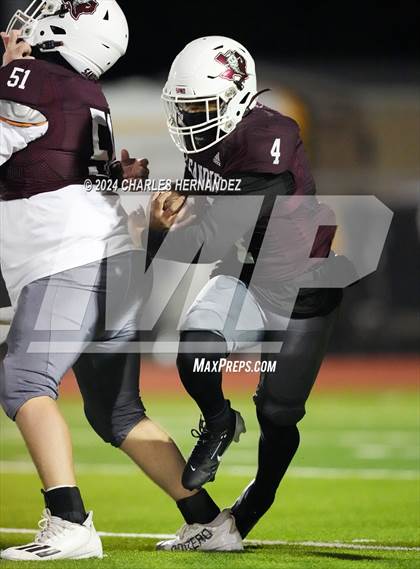 Thumbnail 2 in Grapeland vs Bremond (UIL 2A Football Division II Quarterfinal Playoff) photogallery.