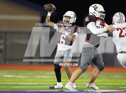 Thumbnail 1 in Grapeland vs Bremond (UIL 2A Football Division II Quarterfinal Playoff) photogallery.