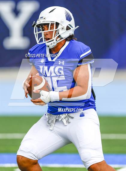 Thumbnail 2 in IMG Academy Blue vs Faith Christian Football photogallery.