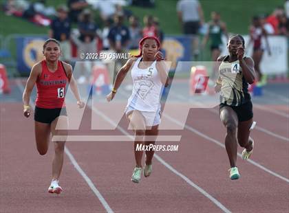 Thumbnail 1 in CIF State Track and Field Championships (Girls 100 Meter) photogallery.