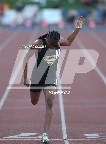 Thumbnail 1 in CIF State Track and Field Championships (Girls 100 Meter) photogallery.