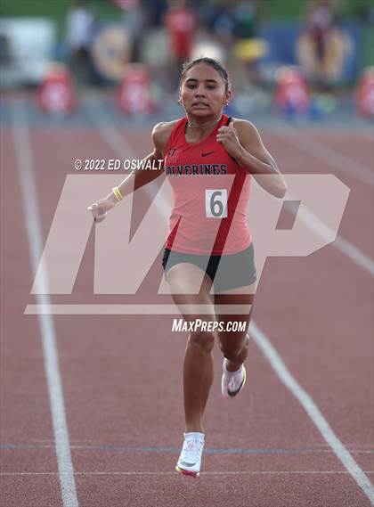 Thumbnail 3 in CIF State Track and Field Championships (Girls 100 Meter) photogallery.