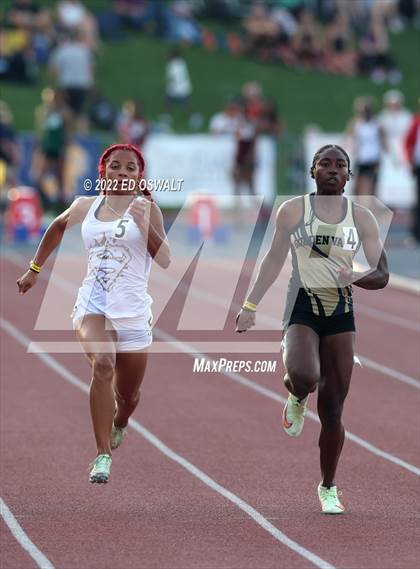 Thumbnail 3 in CIF State Track and Field Championships (Girls 100 Meter) photogallery.