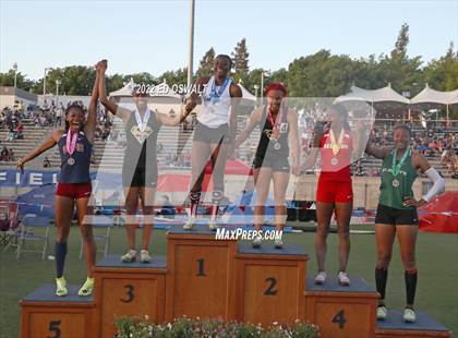 Thumbnail 3 in CIF State Track and Field Championships (Girls 100 Meter) photogallery.