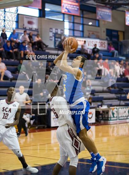 Thumbnail 1 in Carmel Christian vs. Seffner Christian (Hoodie's House Hoops Classic) photogallery.
