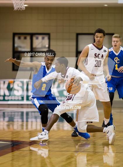Thumbnail 3 in Carmel Christian vs. Seffner Christian (Hoodie's House Hoops Classic) photogallery.