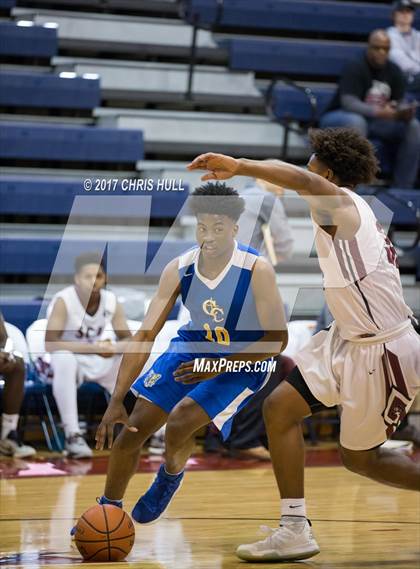 Thumbnail 3 in Carmel Christian vs. Seffner Christian (Hoodie's House Hoops Classic) photogallery.