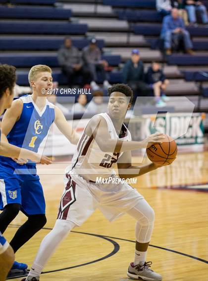 Thumbnail 1 in Carmel Christian vs. Seffner Christian (Hoodie's House Hoops Classic) photogallery.