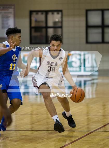 Thumbnail 2 in Carmel Christian vs. Seffner Christian (Hoodie's House Hoops Classic) photogallery.