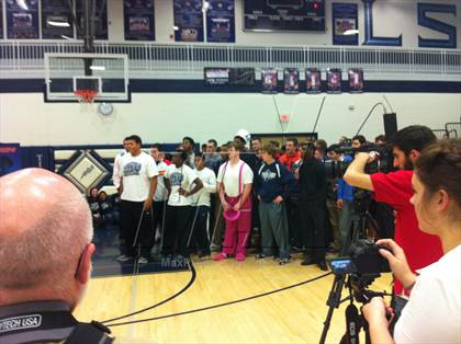 Thumbnail 3 in Lee's Summit West TOC Ceremony photogallery.