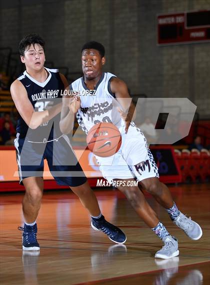 Thumbnail 2 in Rancho Mirage vs. Rolling Hills Prep (Nike Extravaganza) photogallery.
