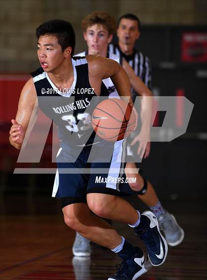Thumbnail 3 in Rancho Mirage vs. Rolling Hills Prep (Nike Extravaganza) photogallery.