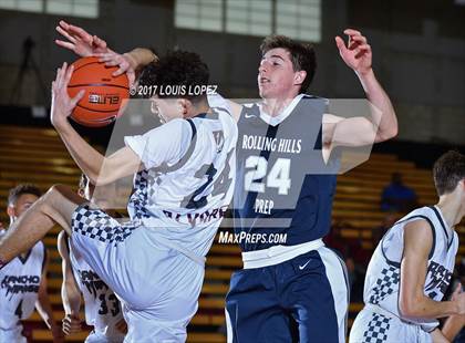 Thumbnail 2 in Rancho Mirage vs. Rolling Hills Prep (Nike Extravaganza) photogallery.