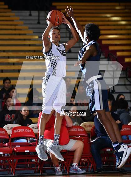 Thumbnail 2 in Rancho Mirage vs. Rolling Hills Prep (Nike Extravaganza) photogallery.