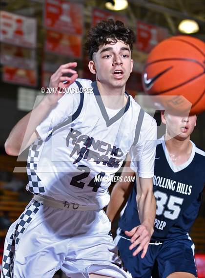 Thumbnail 2 in Rancho Mirage vs. Rolling Hills Prep (Nike Extravaganza) photogallery.