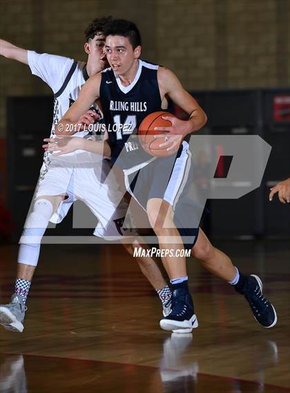 Thumbnail 1 in Rancho Mirage vs. Rolling Hills Prep (Nike Extravaganza) photogallery.