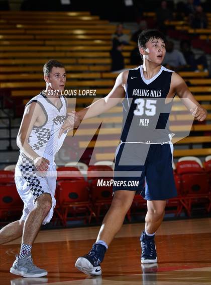 Thumbnail 2 in Rancho Mirage vs. Rolling Hills Prep (Nike Extravaganza) photogallery.