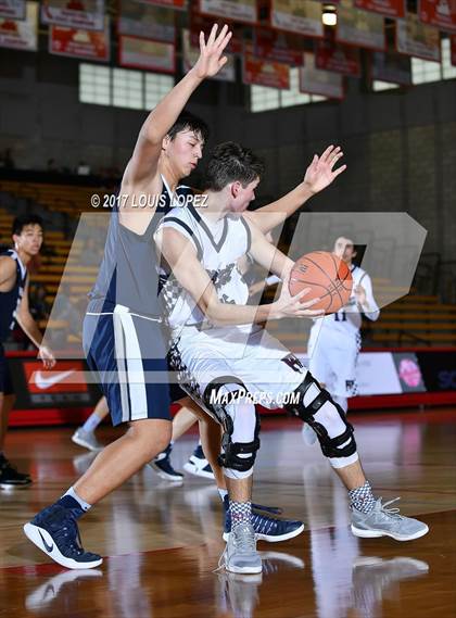 Thumbnail 1 in Rancho Mirage vs. Rolling Hills Prep (Nike Extravaganza) photogallery.