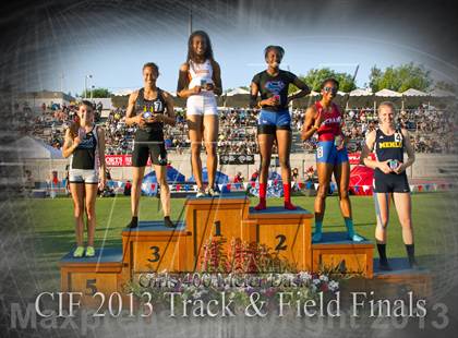 Thumbnail 3 in CIF State Track & Field Championships (Girls Podium Awards/Posters) photogallery.